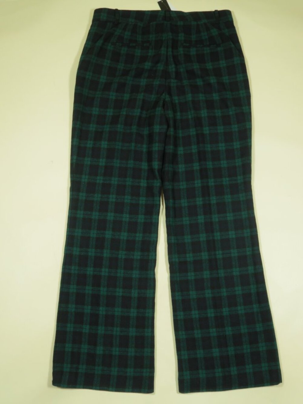 Ann Taylor The Jayne Trousers Pants Womens 14T Blackwatch Plaid Relaxed New - Picture 3 of 8